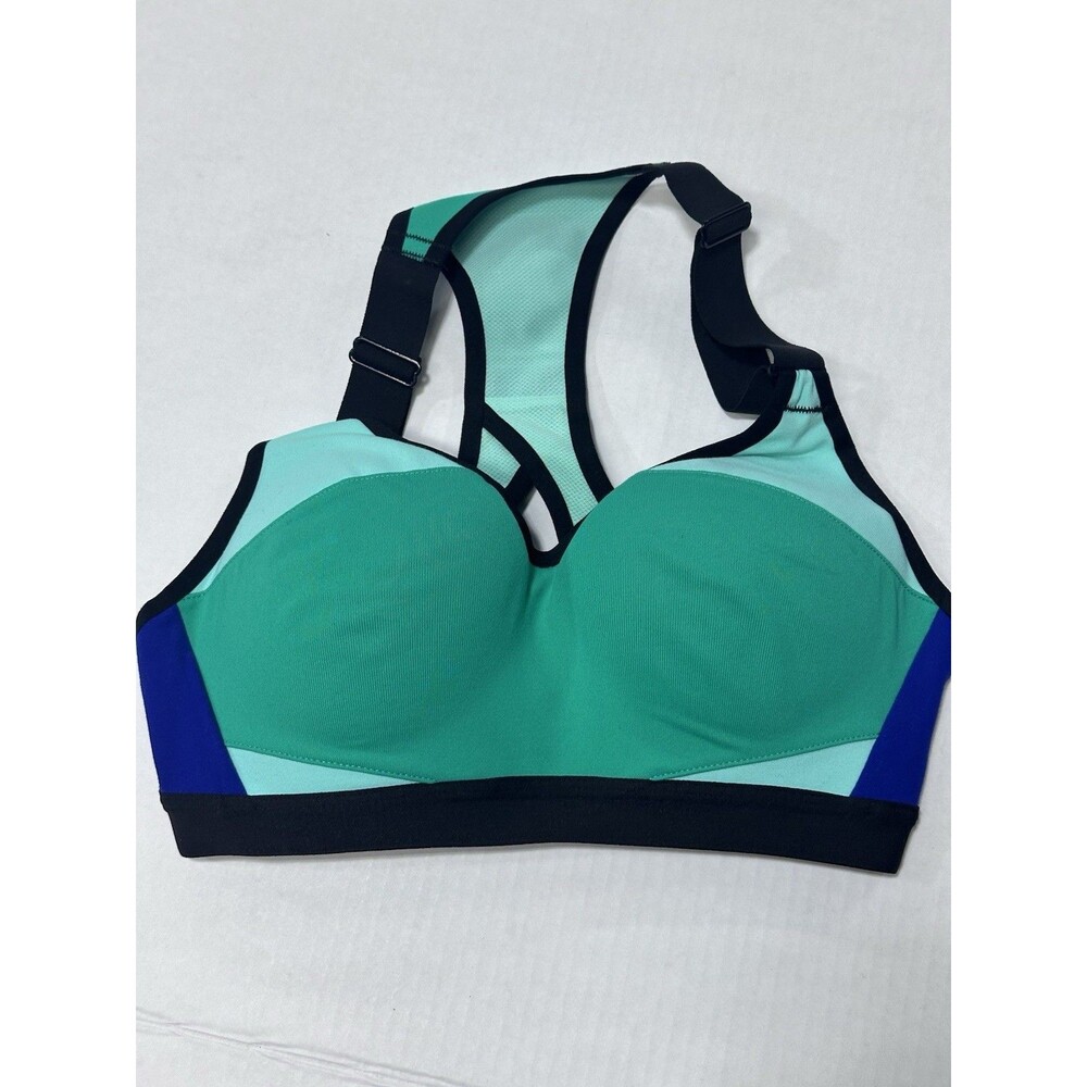 Victoria's Secret VSX Sport 32B Green Colorblock High-Impact Sports Bra